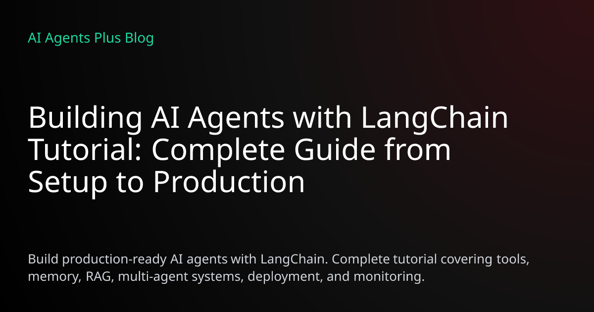 Building AI Agents with LangChain Tutorial 2026 [Complete]