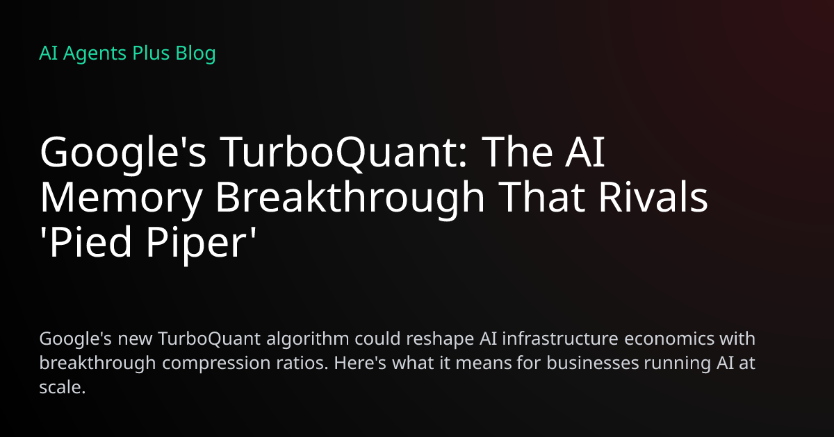 Google's TurboQuant: AI Memory Compression Breakthrough Explained